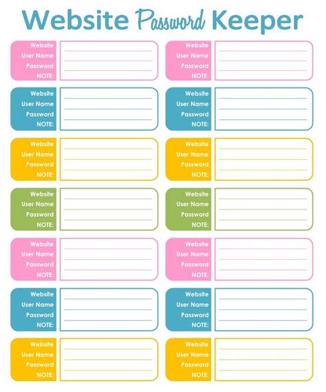 Handy password tracker printable with a pretty rainbow color scheme. Online Shopping Tracker - Bag Design, Editable, Organizing ...