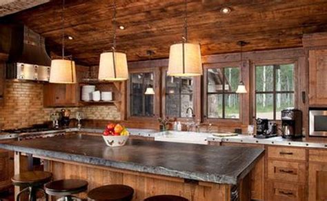 Awasome Rustic Cabin Kitchen Backsplash Ideas