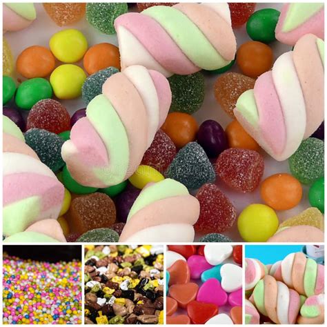 Candy Sweet Lolly Sugary Collage Stock Photo Image Of Snack Colorful