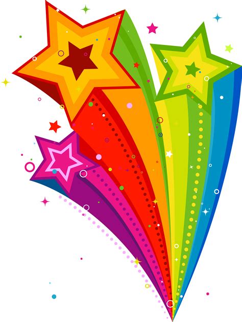 Clip Art Of Colorful Stars Free Image Download