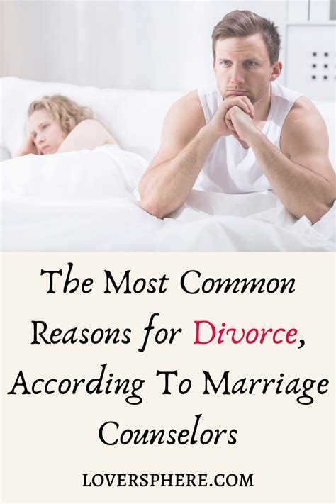 Most Common Reasons For Divorce Lover Sphere