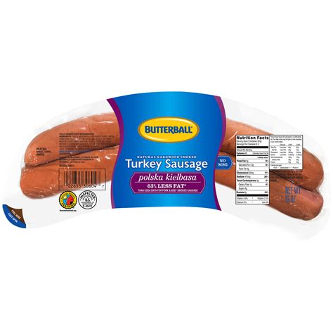 Butterball Polska Kielbasa Natural Hardwood Smoked Turkey Sausage 13