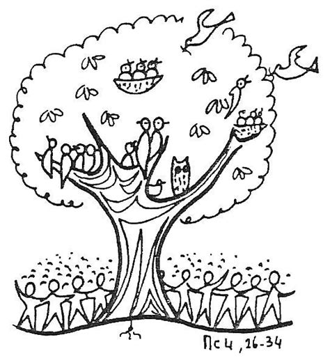 Mustard Seed Tree Clip Art Parable Of The Mustard Seed