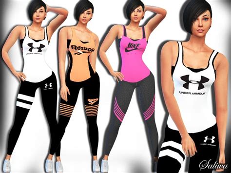 3 Brand New Fitness Outfits Design By Saliwa Found In Tsr Category