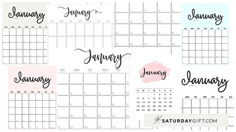 January 2021 Calendar Printable Saturday T March 2021
