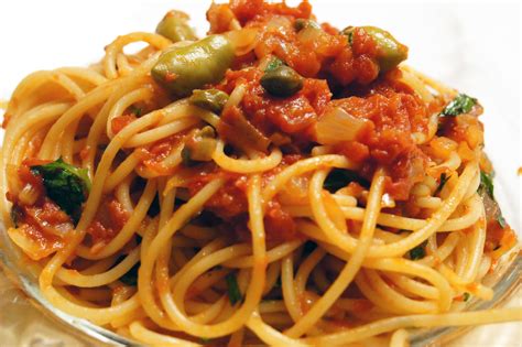 Spaghetti Alla Puttanesca Italian Recipes