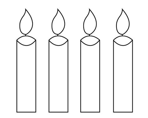 Candle Coloring Page For Your Little Ones: Birthday, Christmas, simple, Easter and cupcake with