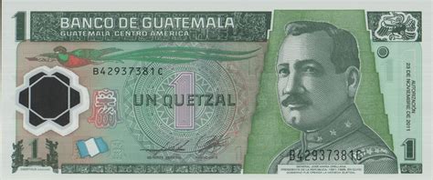 Billetes Del Mundo Guatemala Billete De 1 Quetzal