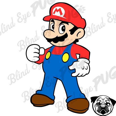 Mario Svg Layer Mario Brothers Mario Kart Nintendo Luigis Etsy