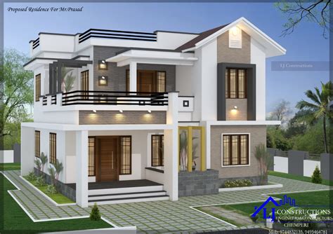 2081 Sq Ft 4bhk Two Storey Beautiful House And Free Plan Home Pictures