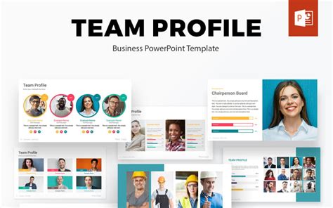 Team Profile Powerpoint Presentation Template