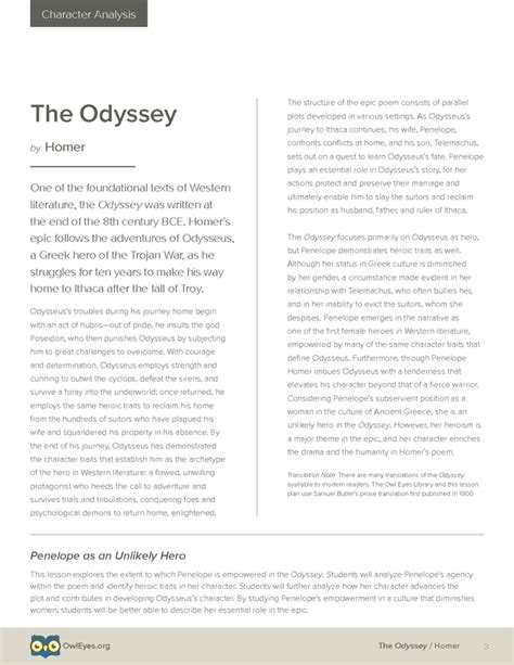 Summary Of Odysseus Journey