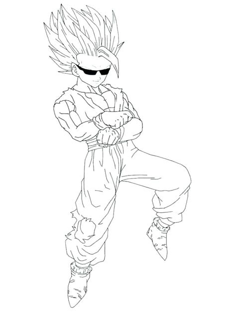 Goku super saiyan 3 by ticodrawing on deviantart. Goku Super Saiyan 2 Coloring Pages at GetDrawings | Free ...