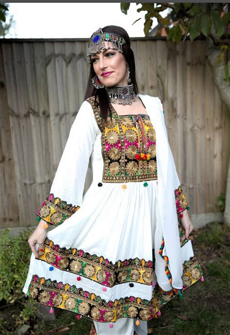 Afghan Traditional Dress With Full Hand Made Embroidery