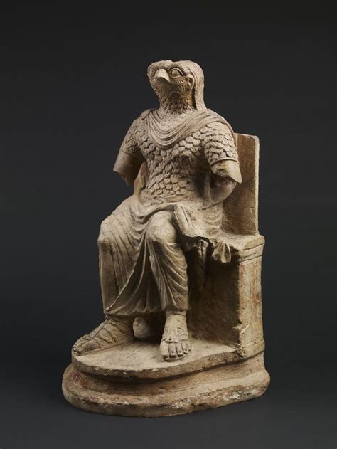 Many falcon gods existed in egypt over the next millennia. Statue of the Egyptian god Horus in Roman armour with a ...