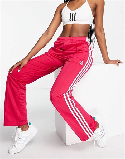 Adidas Originals Adicolor Firebird Trackpant In Pink Asos Adidas