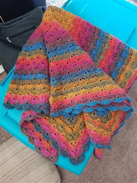 Rainbow Afghan Etsy