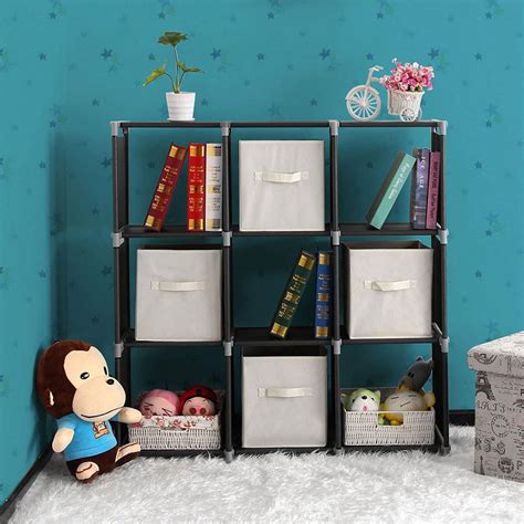 Zimtown 9 Cube Diy Cube Storage Shelves Open Bookshelf Closet Organizer