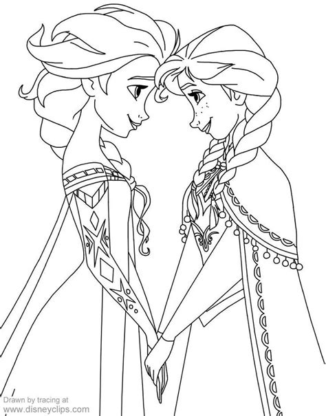Anna And Elsa Coloring Pages Disneys Frozen Coloring Pages Disneyclips Hot Sex Picture