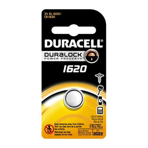 Duracell Dl1620 Lithium Coin Battery 1620 Size 3v 68 Mah Capacity