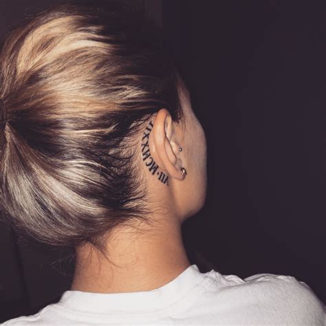 Behind Ear Tattoos Behind Ear Tattoos Ear Tattoo Neck Tattoo