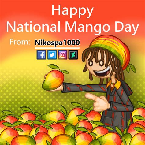 Happy National Mango Day By Nikospa1000 On Deviantart
