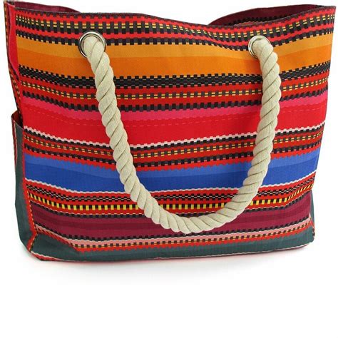 Download Baja Beach Bag Waterproof Canvas Tote - Large Shoulder Bag ...