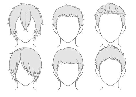 Hope you all understand this point. How to Draw Anime Male Hair Step by Step - AnimeOutline