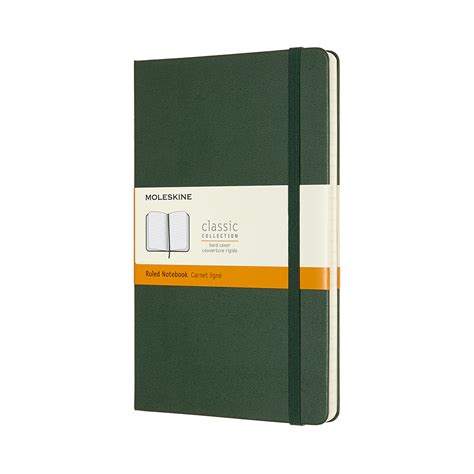 Moleskine Classic Collection Large Ruled Notebook Myrtle Green