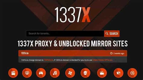 1337x proxy and unblocked mirror site list 2020 100 working updated
