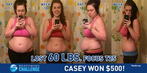 Focus T25 Results Casey Lost 60 Pounds In Less Than 3 Months Bodi