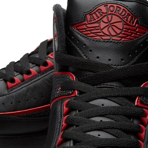 Nike Air Jordan 2 Retro Black And Varsity Red End Us