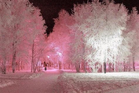 Pink Snow Just In Time For That Special Day Of Love Bemyvalentine