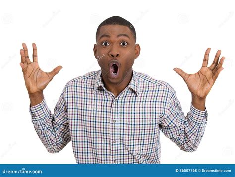 Surprised Shocked Man Stock Photo Image Of T Happiness 36507768