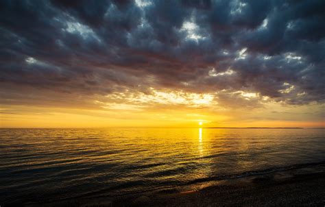Photography Landscape Nature Aerial View Sea Beach Clouds Sunset Sun