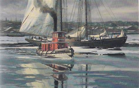 Thomas M Hoyne Iii Lift To Clear Water Ship Art Boat Art Sea Art