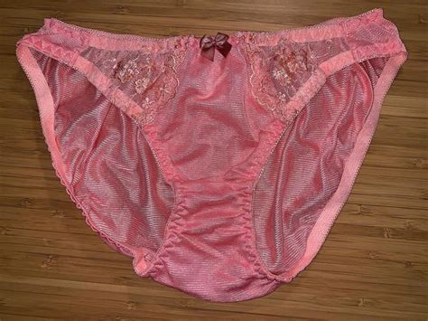 Stunning Satin Panties L Size Etsy Panties Silk Panties Bras And Panties