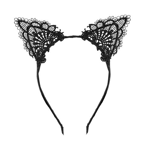 Sexy Cute Hairband Lace Cat Ears Headband For Xmas Masquerade Party Cosplay Costume Accessory