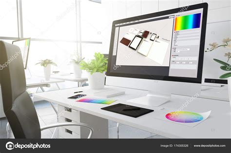 Graphic Design Computer Screen Creative Studio Workplace Colour