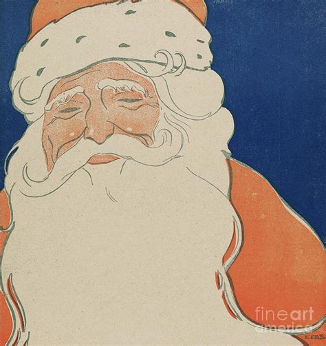 Vintage Santa Claus Illustration 1901 By John Church Co Painting By