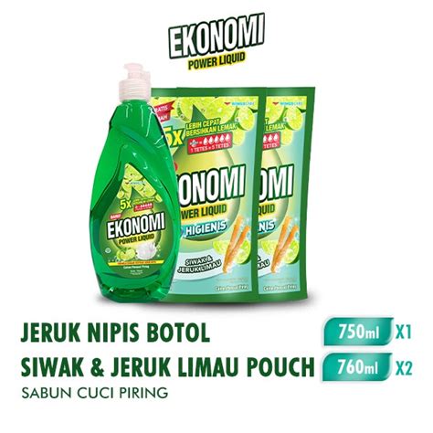 Jual Ekonomi Sabun Cuci Piring Jeruk Nipis Ml X Siwak Ml X Shopee Indonesia