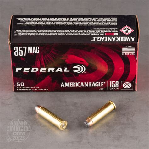 357 Magnum Ammunition For Sale Federal 158 Grain Jacketed Soft Point