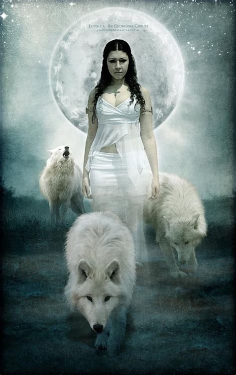 Amadahy Queen Of The Forest Of Muuyaw And Babe To Cheveyo She Wolf Wolf Spirit Wolf Art