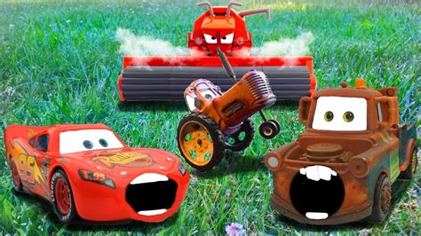 Disney Pixar Cars Lightning Mcqueen And Mater The Game Tractor Tipping