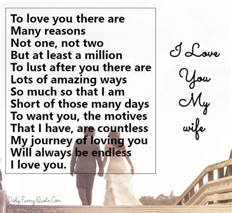 42 Cute Love Poems For Wife From The Heart Romantic I Love You