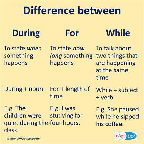 Understand The Difference Between During For And While Eagetutor