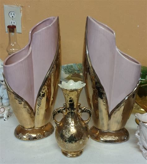 Pink Vases And Small Gold Vases Collectors Weekly