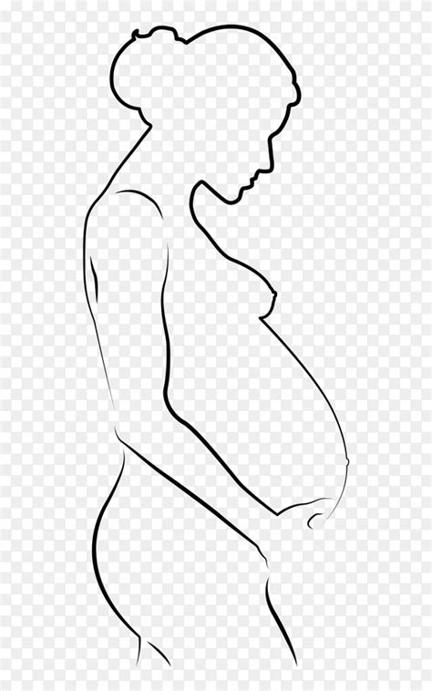 Pregnant Woman Silhouette On Transparent Background Png Similar Png