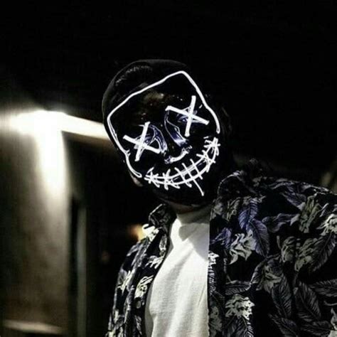 Halloween Led Mask Flashing Purge White Cool Mania