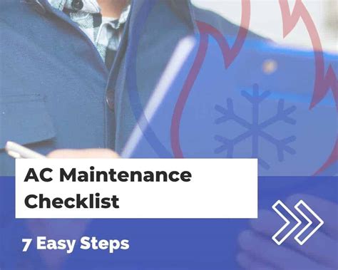 Ac Maintenance Checklist Pdf Gsa